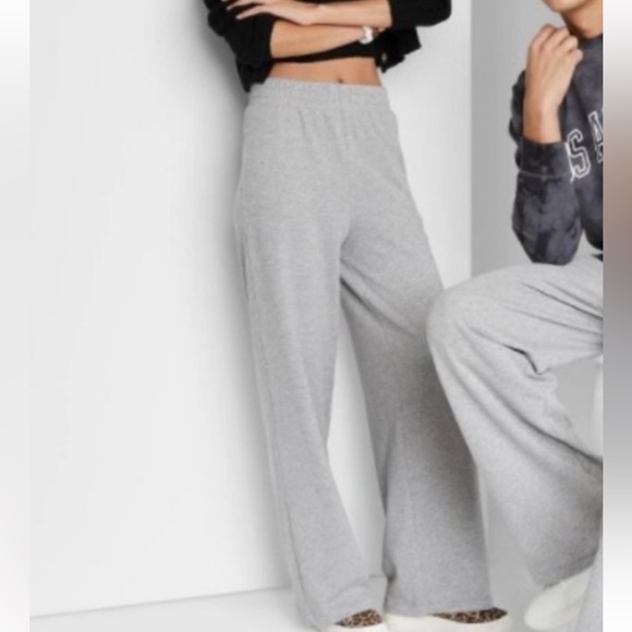 High Waisted Straight Leg Lounge Sweatpants - Picture 1 of 5